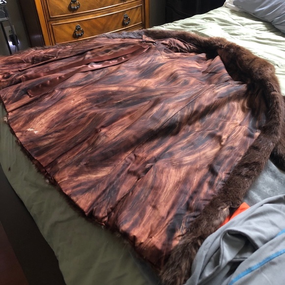 VTG Full length Muskrat Fur Size xS/S Fully Lined - Picture 8 of 14